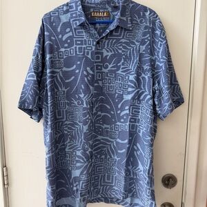 Men’s kahala aloha Hawaiian shirt l large barely worn